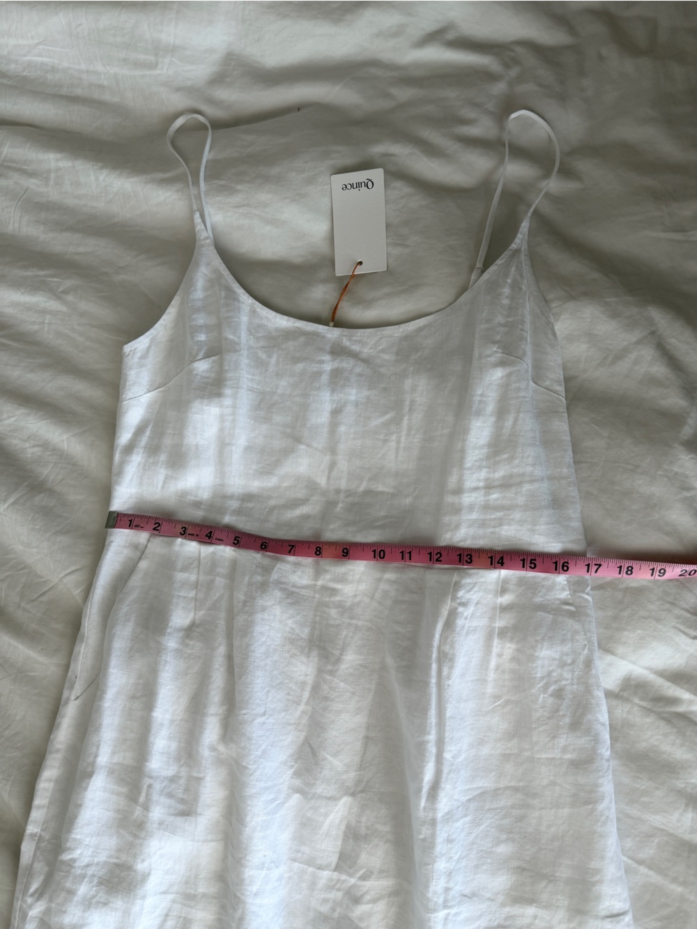 Quince 100% European Linen Scoop Neck Midi Dress NWT - Picture 2 of 6